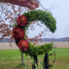 Load image into Gallery viewer, Witches bells crescent moon wreath