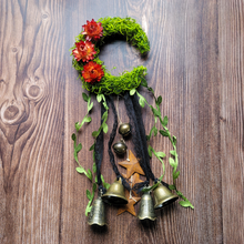 Load image into Gallery viewer, Witches Bells Crescent Moon Wreath - Door Chimes