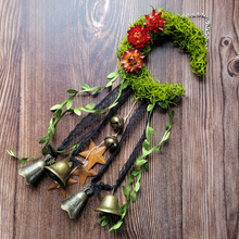 Load image into Gallery viewer, Witches bells moon wreath