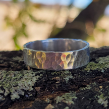 Load image into Gallery viewer, Hammered Sterling Silver Ring - 5mm