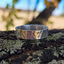 Load image into Gallery viewer, Hammered Sterling Silver Ring - 5mm