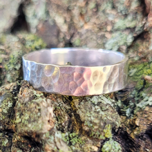 Load image into Gallery viewer, Hammered Sterling Silver Ring - 5mm