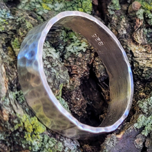 Load image into Gallery viewer, Hammered Sterling Silver Ring - 5mm