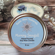 Load image into Gallery viewer, Morning Snowfall Soy Wax Candle - 6 oz