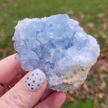Load image into Gallery viewer, Celestite Druzy Geode Cluster
