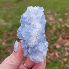 Load image into Gallery viewer, Celestite Druzy Geode Cluster