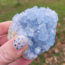 Load image into Gallery viewer, Celestite Druzy Geode Cluster