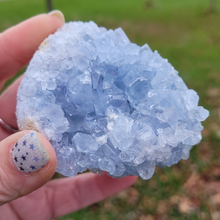 Load image into Gallery viewer, Celestite Druzy Geode Cluster