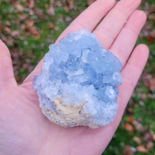 Load image into Gallery viewer, Celestite Druzy Geode Cluster