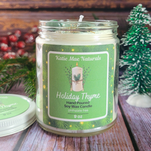 Load image into Gallery viewer, Holiday Thyme Soy Wax Candle - 9 oz