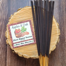 Load image into Gallery viewer, Apples and oak hand dipped incense sticks