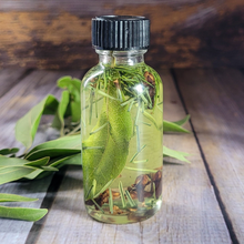 Load image into Gallery viewer, Abundance Herb Infused Ritual Oil - 1 oz Mini