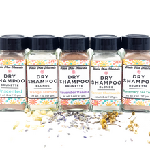 Load image into Gallery viewer, Natural dry shampoo powder in glass shaker jars