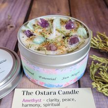 Load image into Gallery viewer, The Ostara Spring Equinox Candle (Pink Lilac and Willow) - 6 oz