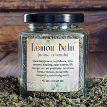 Load image into Gallery viewer, Dried Lemon Balm (Organic) | Loose Lemon Balm for Tea, Calm, Mood & Herbal Blends