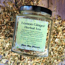 Load image into Gallery viewer, Organic Lemon Ginger Herbal Tea - Loose Leaf Tea Blend