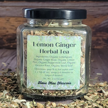 Load image into Gallery viewer, Organic Lemon Ginger Herbal Tea - Loose Leaf Tea Blend