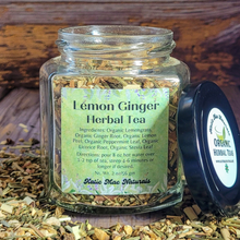 Load image into Gallery viewer, Organic Lemon Ginger Herbal Tea - Loose Leaf Tea Blend