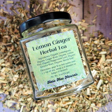 Load image into Gallery viewer, Organic Lemon Ginger Herbal Tea - Loose Leaf Tea Blend