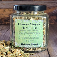 Load image into Gallery viewer, Organic Lemon Ginger Herbal Tea - Loose Leaf Tea Blend