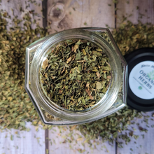 Load image into Gallery viewer, Organic Dried Peppermint Leaf Apothecary Herb Jar