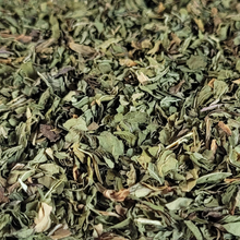 Load image into Gallery viewer, Organic Dried Peppermint Leaf Apothecary Herb Jar