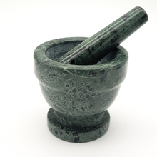 Load image into Gallery viewer, Small Green Marble Mortar and Pestle - 3.25 inch