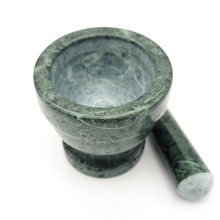 Load image into Gallery viewer, Small Green Marble Mortar and Pestle - 3.25 inch