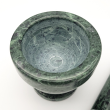 Load image into Gallery viewer, Small Green Marble Mortar and Pestle - 3.25 inch