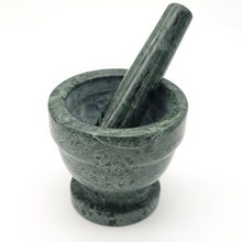 Load image into Gallery viewer, Small Green Marble Mortar and Pestle - 3.25 inch