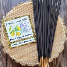 Load image into Gallery viewer, Lemon lavender hand dipped incense sticks