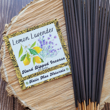 Load image into Gallery viewer, Lemon lavender hand dipped incense sticks