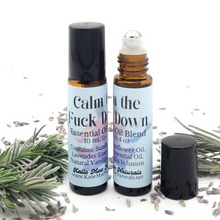 Load image into Gallery viewer, Calm the F*ck Down Essential Oil Blend Roller Bottle