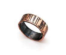 Load image into Gallery viewer, Hammered Copper Ring, Handmade one of a kind jewelry