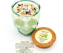 Load image into Gallery viewer, Self Love Intention Candle (Jasmine Vanilla) - 12 oz Skull Jar