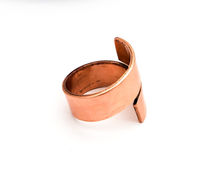 Load image into Gallery viewer, Polished Copper Wrap Ring - Handmade to Order
