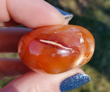 Load image into Gallery viewer, Carnelian Palm Stone (#5)