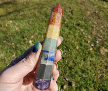 Load image into Gallery viewer, Chakra Gemstone Wand