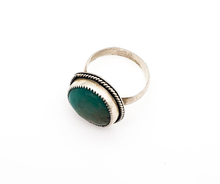 Load image into Gallery viewer, Genuine Turquoise and Sterling Silver Ring - Size 11