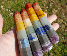 Load image into Gallery viewer, Chakra Gemstone Wand