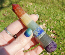 Load image into Gallery viewer, Chakra Gemstone Wand