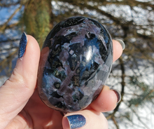 Load image into Gallery viewer, Indigo Gabbro Palm Stones