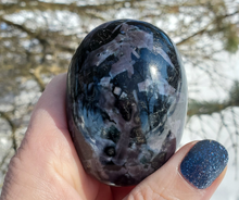 Load image into Gallery viewer, Indigo Gabbro Palm Stones