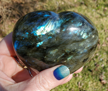 Load image into Gallery viewer, Large Labradorite Gemstone Heart