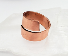 Load image into Gallery viewer, Polished Copper Wrap Ring - Handmade to Order