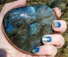 Load image into Gallery viewer, Large Labradorite Gemstone Heart