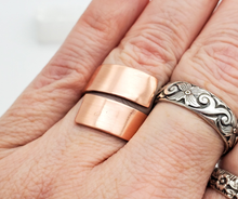 Load image into Gallery viewer, Polished Copper Wrap Ring - Handmade to Order