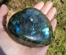 Load image into Gallery viewer, Large Labradorite Gemstone Heart