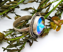 Load image into Gallery viewer, Swarovski Crystal sterling silver ring, size 7.5