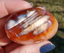 Load image into Gallery viewer, Carnelian Palm Stone - Carnelian Crystal Palm Stone #4